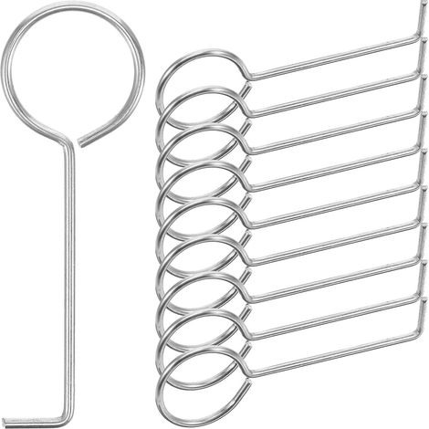Lot de 10 crochets pour siphon de douche, grille de siphon de sol, outil de démontage de siphon de baignoire, crochet de levage pour crépine inférieure