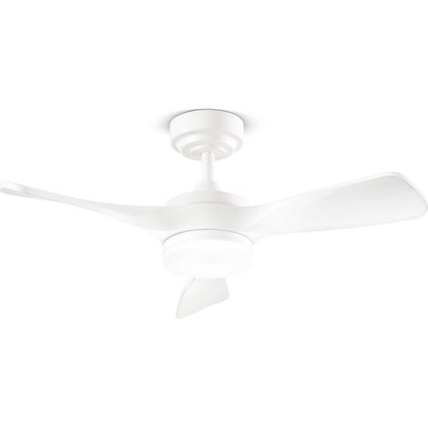 Ventilatore da Soffitto con luce Perenz 7186 B CT Bianco - Ø 90 cm, 3 Pale, 6 Velocità, Motore DC 40W, Silenzioso
