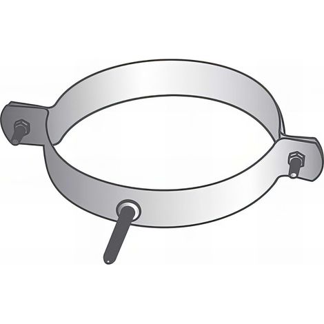 Collier de fixation murale d'aspiration D. 250 mm - AB-UCF250 - Holzprofi