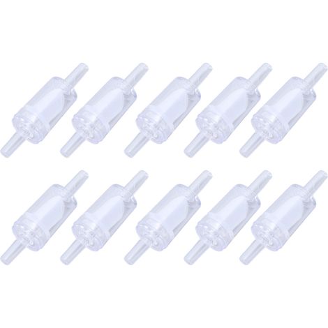 10 Pièces Clapet Anti-Retour 4mm en PP pour Pompe à Air d'Aquarium, Valve Unidirectionnelle pour Bassin à Poissons