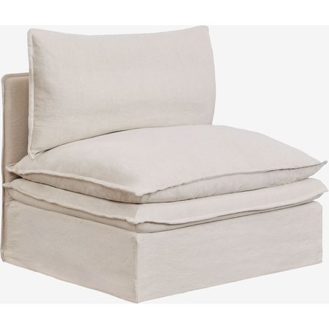 Sillón en lino y algodón Grace SKLUM