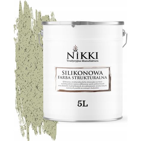 Silikon-Strukturfassadenfarbe 5L Hellgrün F483 UV (1/5)