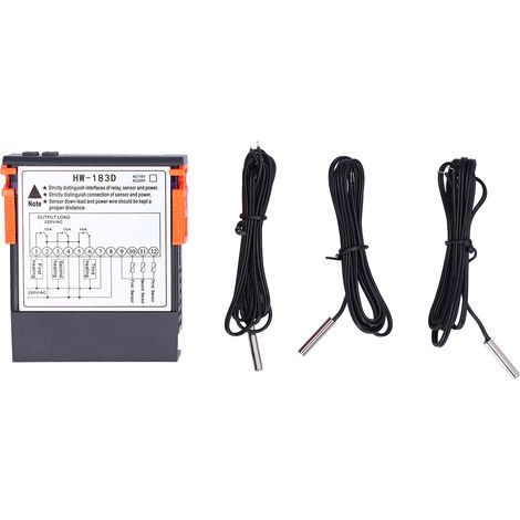 Temperaturregler mit digitalem LCD-Display, einstellbarem Thermostat, 220 V, HW-183D (1/5)