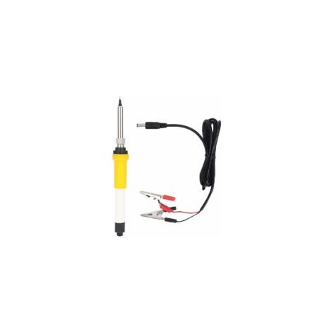 Saldatore, DC 12V 60W, portatile per auto, con morsetti a coccodrillo, autoalimentato - Crezuo