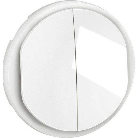 Legrand – Enjoliveur double interrupteur blanc – Compatible avec mécanismes Céliane – IP20 – Résistance chocs IK04 – CB2001
