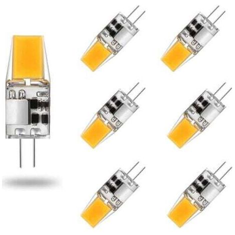 LaBlanc - Lot de 6 Ampoule G4 LED AC/DC 12V 5W Lampes LED G4 Blanc Chaud 3000K Ampoules D'éclairage Équivalent 50W Halogène Lampe Angle Faisceau de 360° sans Scintillement,Warm White 3000k,5W (1/5)