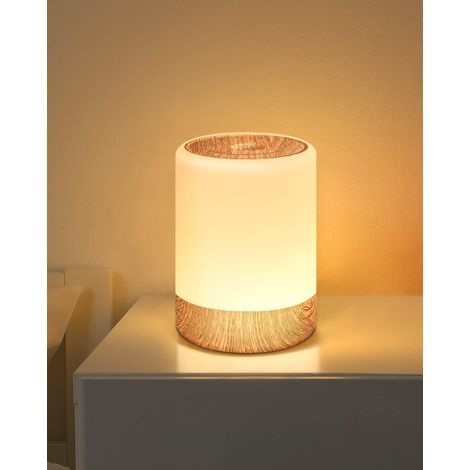 Lampe de chevet tactile à intensité variable, veilleuse LED intelligente pour bébé avec changement de couleur RGB et fonction mémoire, lampe de chevet portable rechargeable par USB