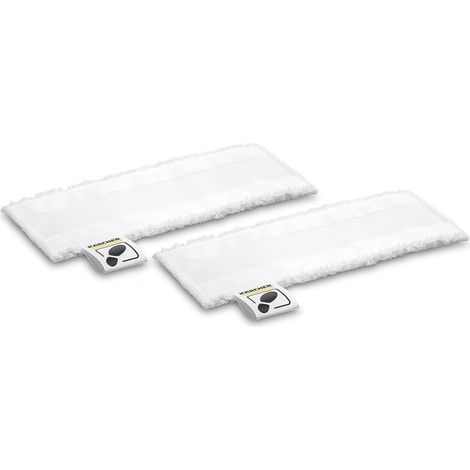 2chiffons microfibre Kärcher pour suceur sol accessoires pour nettoyeurs vapeur SC1 SC2 SC3 SC4 SC5 SC7 CTK10 CTK20