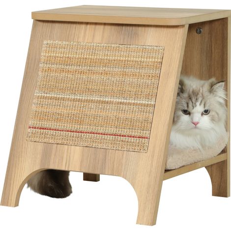 Console griffoir Boréal 3 en 1 S beige pour chat max 5 kg - zolux (1/4)