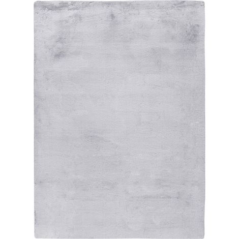 Tappeto moderno Saika grigio e bianco in poliestere (1/4)