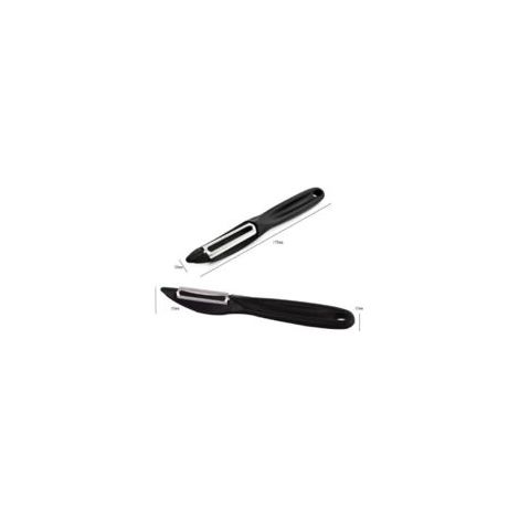 Pelador universal, material PP + acero inoxidable, negro - Crezuo (1/3)