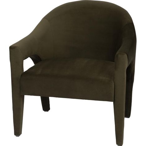 Amadeus - Fauteuil en tissu vert Aristid (1/3)