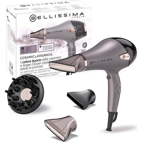 Imetec Bellissima Asciugacapelli Professionale Ceramic & Argan Oil 2300W Ioni 230 (1/5)