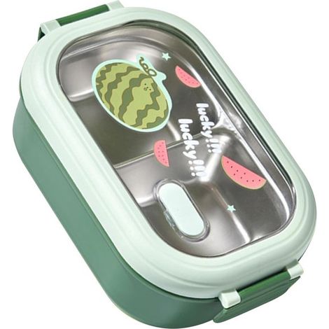 Dailygoods Edelstahl Bento Box Thermo Lunchbox Trennwände Isolierter Lebensmittelbehälter Für Schüler/Büroangestellte Flexible Kombinationsmöglic (1/5)