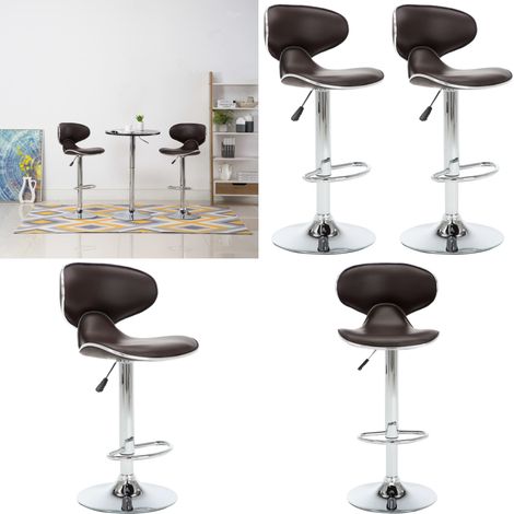 Tabourets de bar 2 pcs marron similicuir - Tabouret De Bar - Chaise De Bar - Tabourets Hauts - Meubles De Cuisine - Mobilier Moderne - Home & Living (1/5)