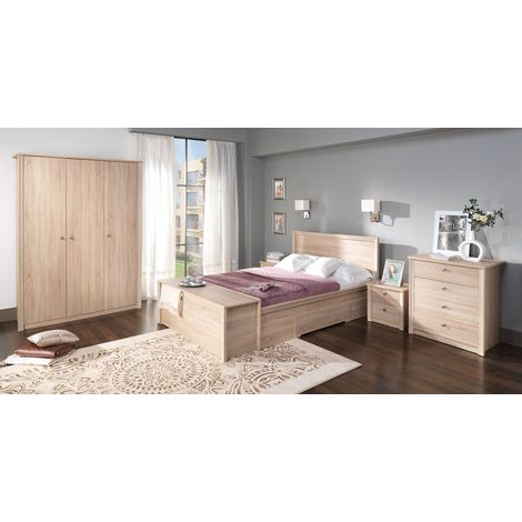 Dormitorio FINAM 160 x 200 cm - Armario: con armario