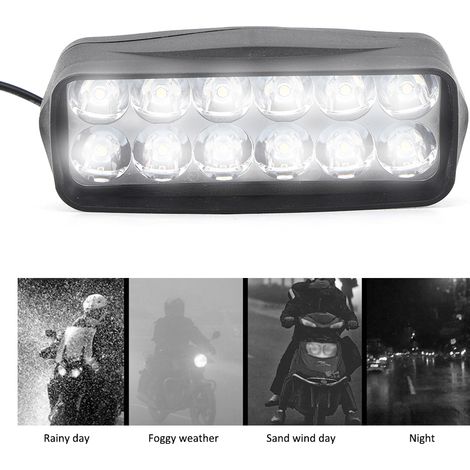 Phare Avant LED pour Vélo Électrique - Lumière Puissante et Étanche