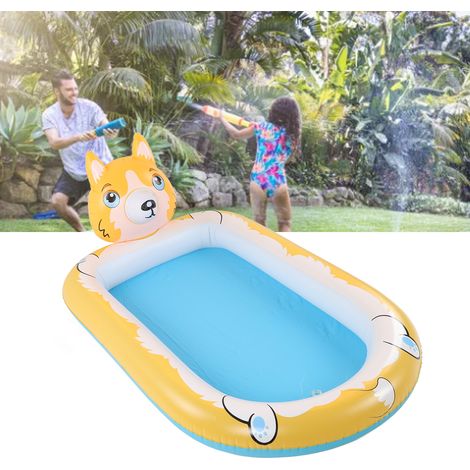 Fontaine à eau gonflable, jeux d'eau pour enfants, piscine, arroseur automatique, tapis d'eau, fontaine à eau pour chiots (1/5)