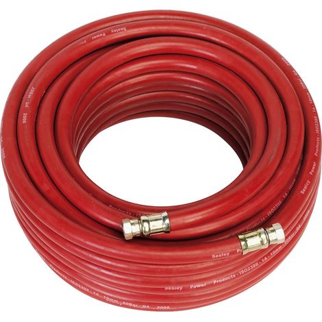 Sealey Air Hose with 1/4""BSP Unions 20m x 10mm AHC2038