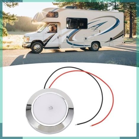 VBESTLIFE Plafonnier LED RV 2.8 Pouces 12V avec Interrupteur Tactile pour bateaux et camping-cars (1/4)