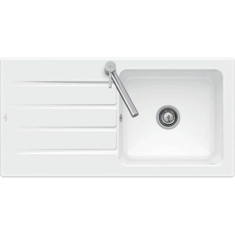 V&B Spüle 60 ARCHITECTURA 1000x510mm Exzenterbetätigung weiß