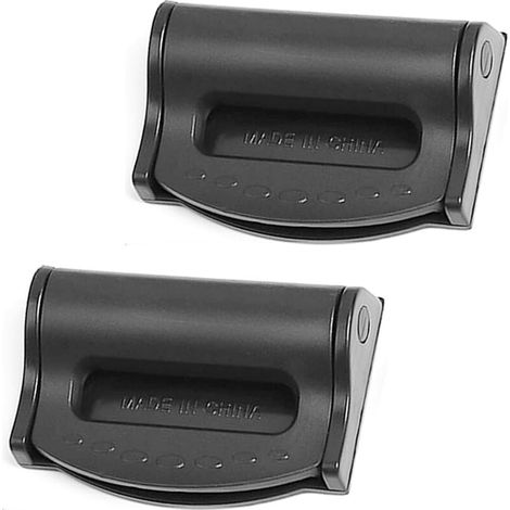 Ajusteurs de ceinture de sécurité 2 pièces, clip de ceinture de sécurité de voiture noir 5.74CM, clip de ceinture de sécurité approprié, antidérapant (1/4)