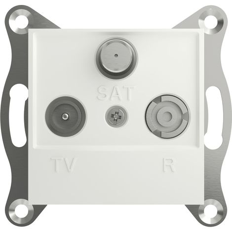 Schneider Electric   TV-, Radio-, SAT-Steckdose Asfora Weiß (RAL 9003) EPH3570121D 1 St.