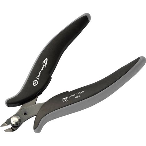 C.K Ecotronic T3884 ESD Tronchesino di precisione per elettronica senza sfaccettature 132 mm (1/2)