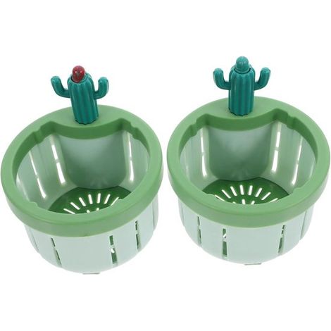 Set di 2 filtri per lavello in PP resistenti con filtro rimovibile, anti-intasamento, pratico raccogli-sporco per lo scarico della cucina. (1/2)