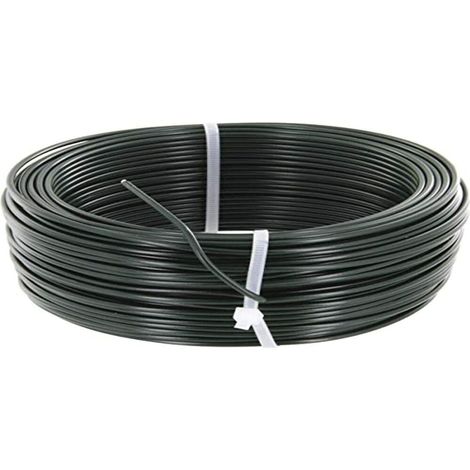 Hilo de tensión galvanizado plastificado verde 2,7 mm - 100 m