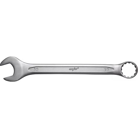 CHIAVE COMBINATA AD ANELLO APERTO 32MM ACCIAIO AL CROMO-VANADIO CRV (1/4)