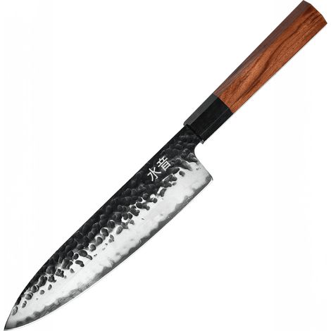 Mizuoto Japanisches Kochmesser in Geschenkbox, AUS-10 Kohlenstoffstahl, Profimesser (1/5)