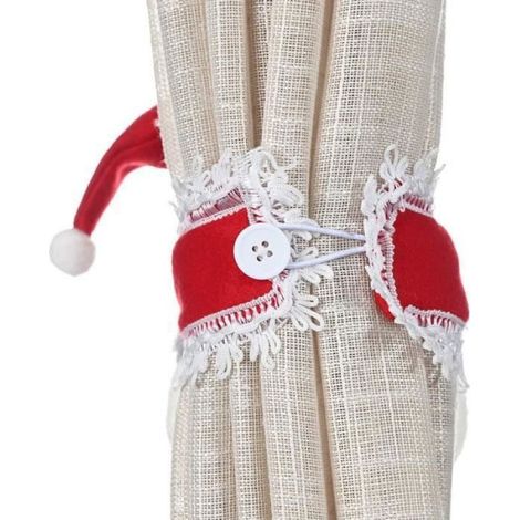 Embrasses de RideauBoucle de Rideau Mignonpour FteMaison Fentre Curtain Tiebacks OrnementsDcoration de Nol-2pcs PERSONNAGES DE NOEL (1/4)