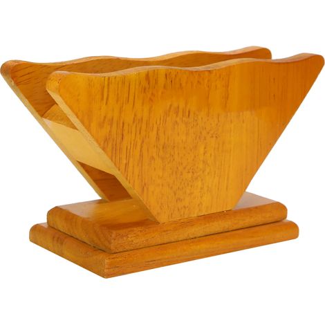 Organisateur en bois pour filtres à café, couleur bois, pour ranger les filtres en papier sur un plan de travail, dans la cuisine ou dans un café.-AquaForge (1/5)