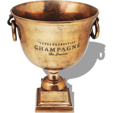Enfriador de champán copa de trofeo marrón cobre DEC023050 (1/5)