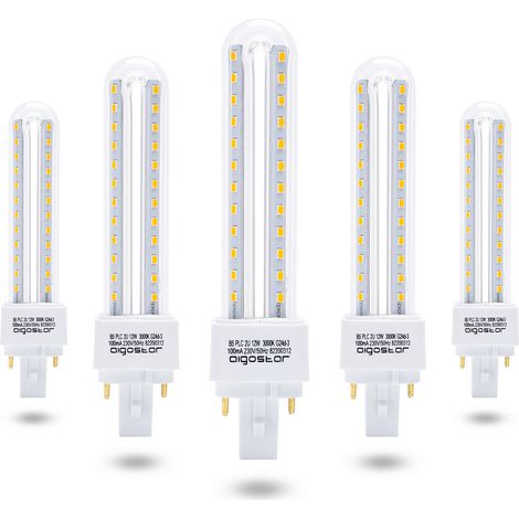 Lámpara aigostar g24d 12W 3000K LED (1/5)