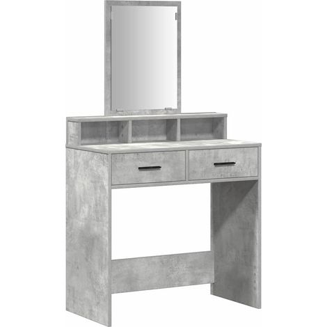 Maison Exclusive - Schminktisch Beton Grau 79 x 41 x 140 cm Holzw