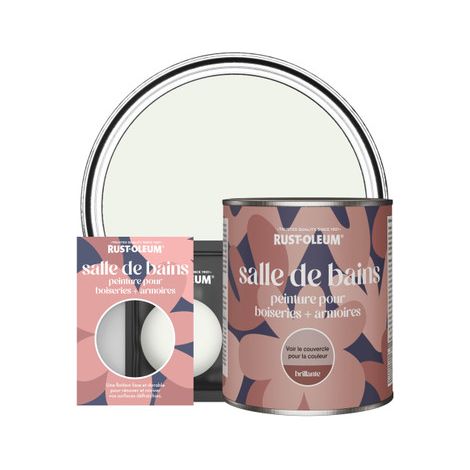 Peinture pour Boiseries & Armoires de Salle de Bains, Finition Brillante - Mousse de Lait (1/2)