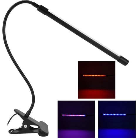 LED-Pflanzenlampe mit Klemme, 5V, USB, automatischer Zeitschaltuhr, für Zimmerpflanzen, Gewächshäuser und Hydrokultur. (1/5)