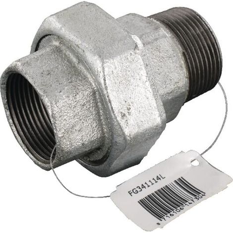 Acopl. galv. hemb/macho 1 1/4" UNIVERSAL FG341114L
