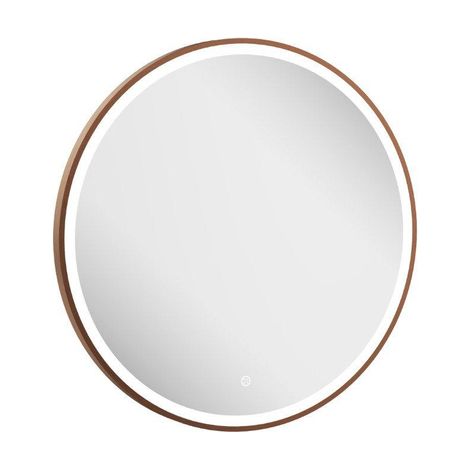 Crosswater Infinity Miroir - 70x70cm - Rond - avec éclairage - Bronze brossé