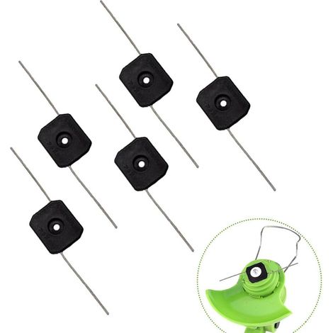 Set of 5 brushcutter heads, replacement blades for battery-powered electric brushcutters, spare parts (1/3)