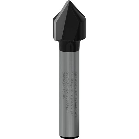 Bosch V-groove bits dovetail bits PRO Router Bit 90 x 1/2 Shank 1/4 2608628415