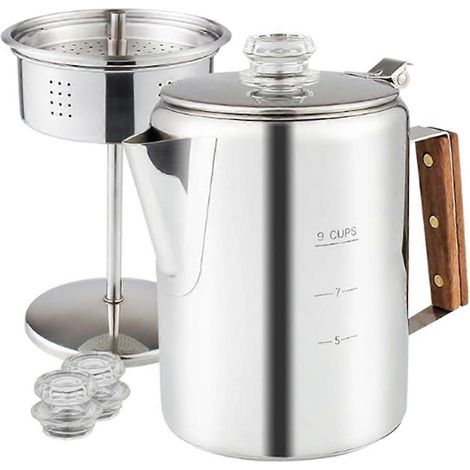 Cafetière à percolation pour le camping, cafetière à percolation-- (1/5)