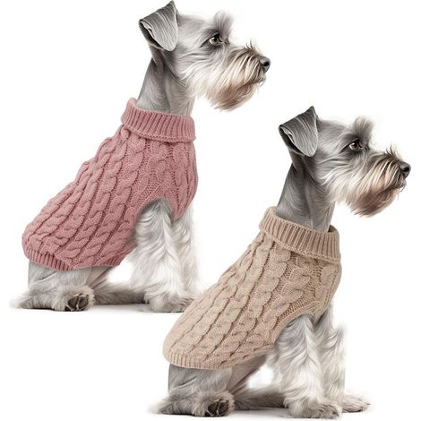 Set mit 2 warmen und weichen Hundepullovern, kleine Größe, Winter (1/5)