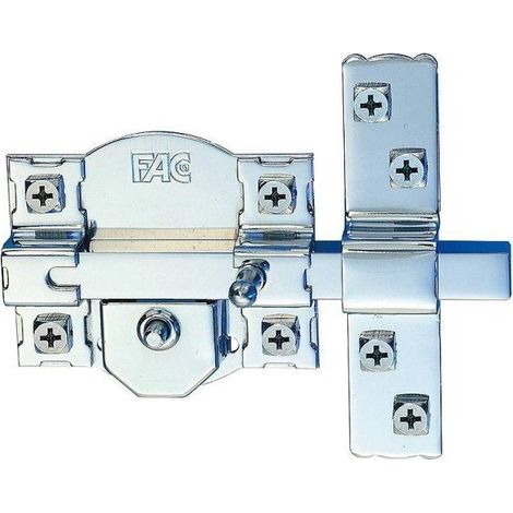 Chiavistello di sicurezza Fac 300-r/80 nichel Acciaio 40 mm 80 mm (1/2)