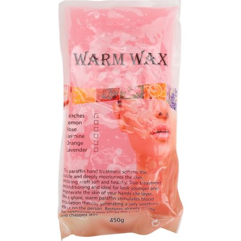 Recharge pour Machine à Cire Paraffine Bloc Nourrissant Mains-Pieds 450g Parfum Pêche Juteuse (1/5)