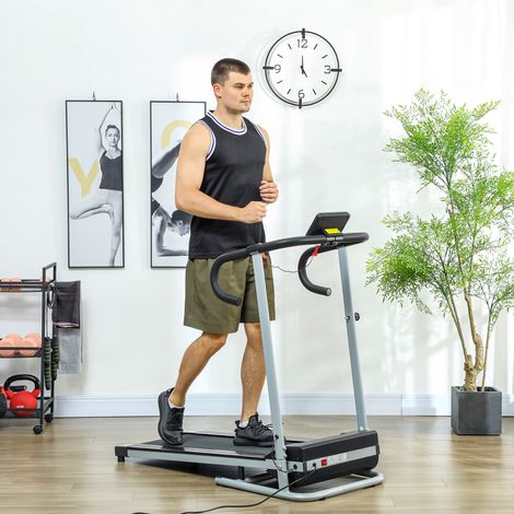 Tapis de course Fitness électrique pliable - .fr x FFHandball - 1 à 10 Km/h écran multifonctions - puissance 500 W (1/5)