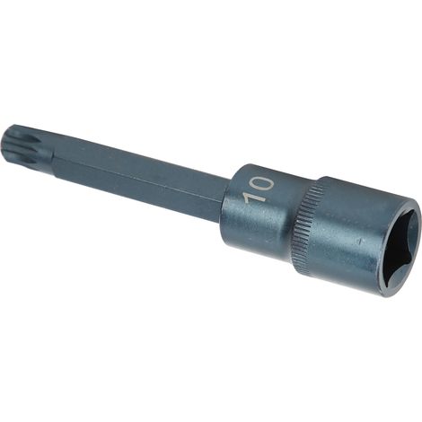 Embout de douille 12 pans en acier allié S2, outil de clé rapide pneumatique/électrique antirouille 100x10 (1/5)