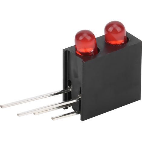 Support LED 3mm double trou, 100 pièces, voyants rouges industriels, base pour lampes (1/5)